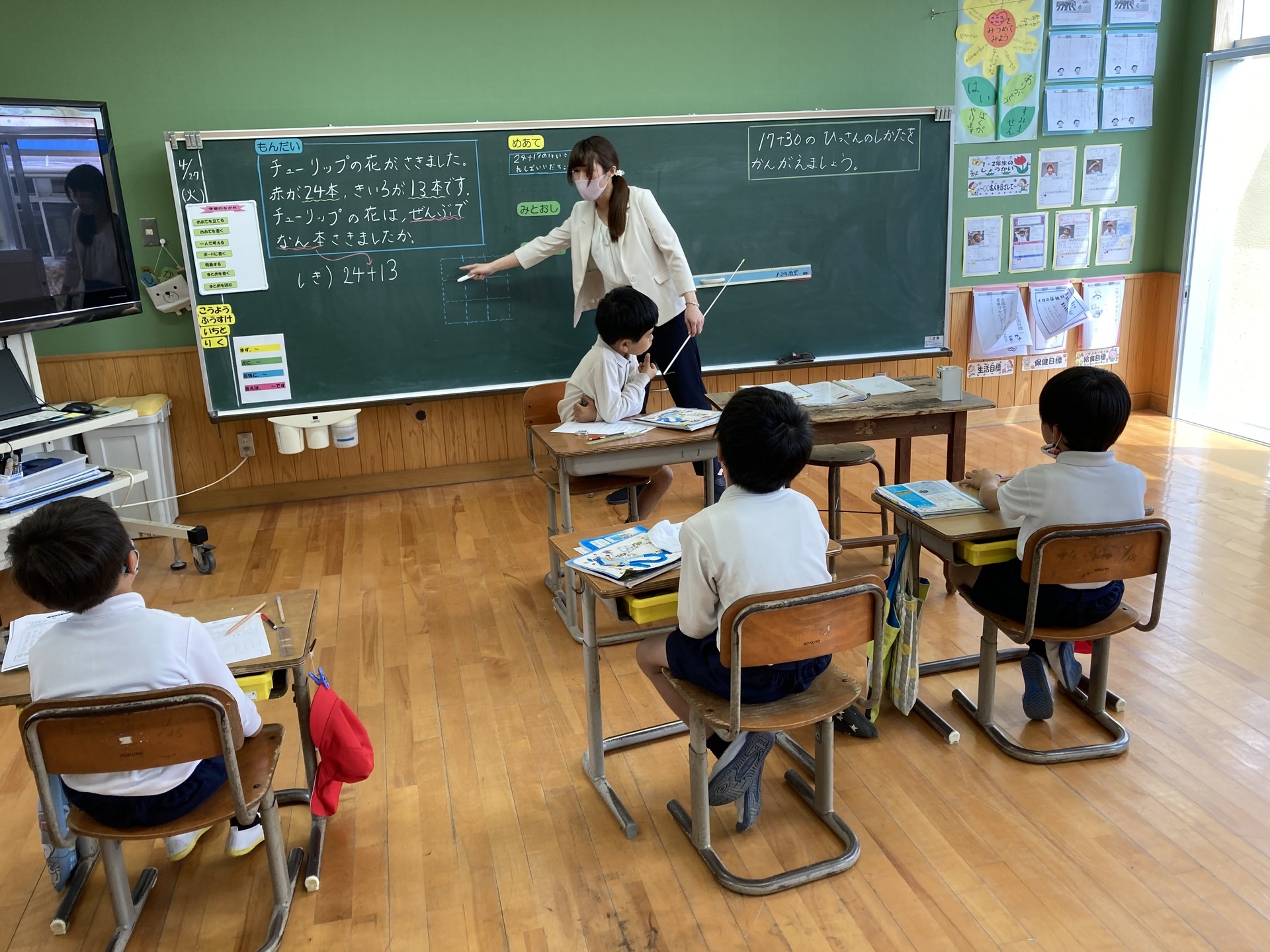 今年初めての授業参観: 松ヶ浦小学校ブログ